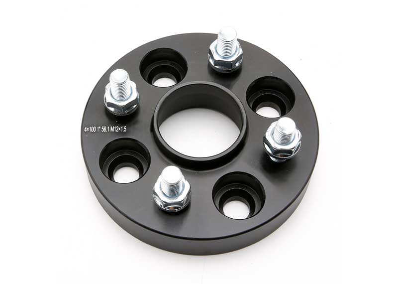 1 inch Black Wheel Spacer 4x100 to 4x100 4Lug
