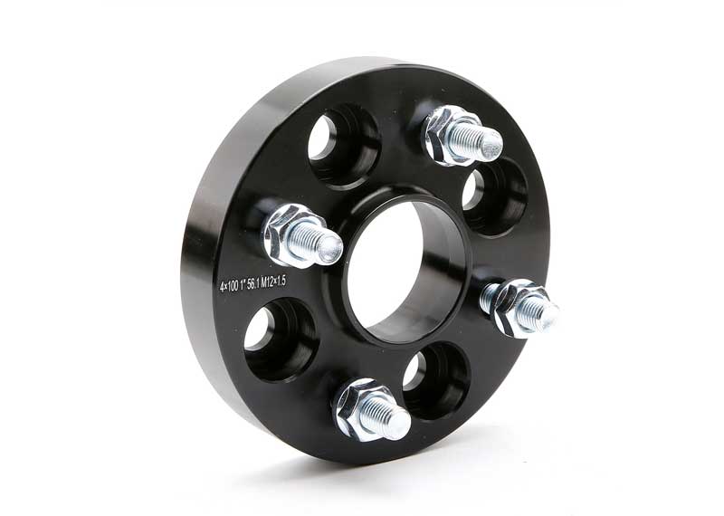1 inch Black Wheel Spacer 4x100 to 4x100 4Lug